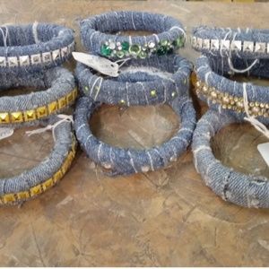 Denim bracelet
